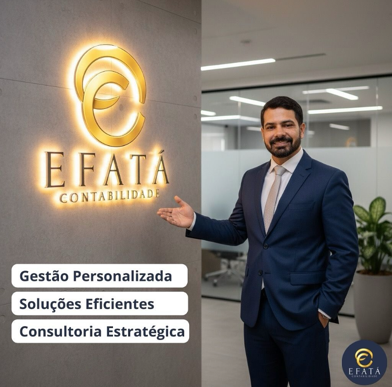Luiz Neves no escritório da EFATÁ Contabilidade